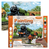 Maľovanie podľa čísiel formát A3  - Parný vlak