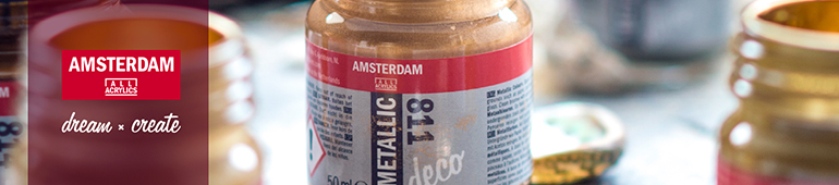 Metalické farby Amsterdam Deco Metallic