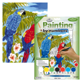 Maľovanie podľa čísiel formát A4 - Papagáje