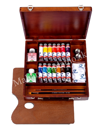 Akrylové farby Van Gogh Inspiration box 14 x 40 ml + príslušenstvo