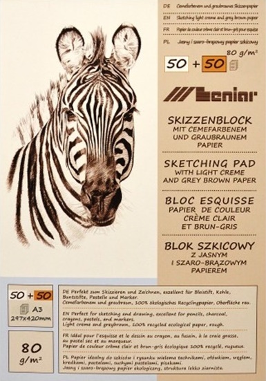 Blok papierov Leniar Zebra - rôzne formáty