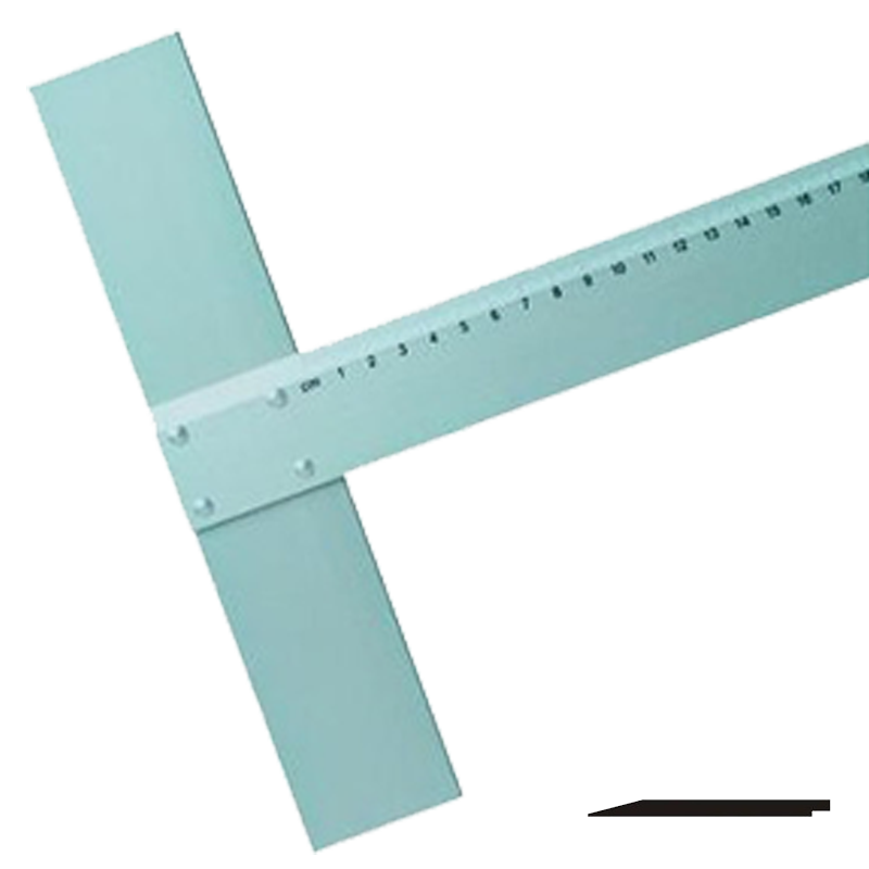 Leniar hliníkové pravítko s T-profilom s plastovou stupnicou
