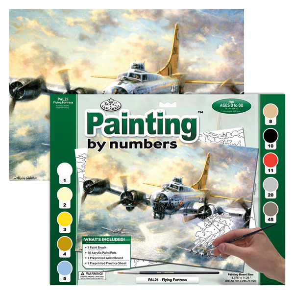 Maľovanie podľa čísiel formát A3 - Letiace jednotky