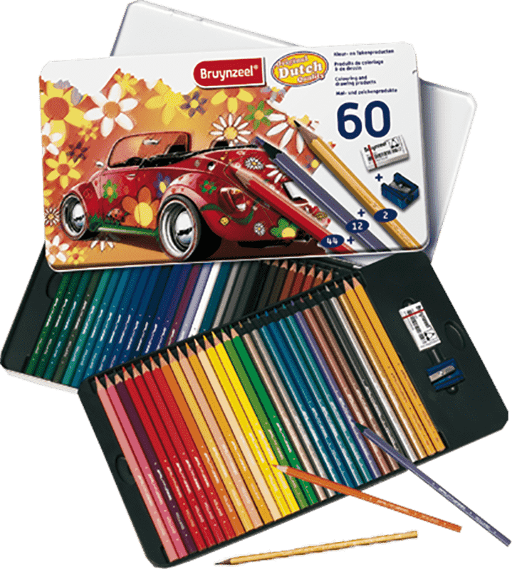 Sada farebných ceruziek Bruynzeel - Chrobák - sada 60 ks 