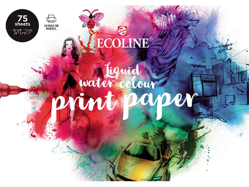 Ecoline Watercolour Print Paper A4, 150g, 75 listov