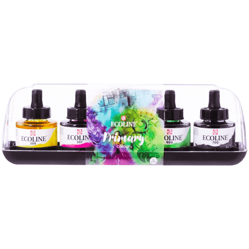 Ecoline set akvarelových atramentov Primary 5x30ml