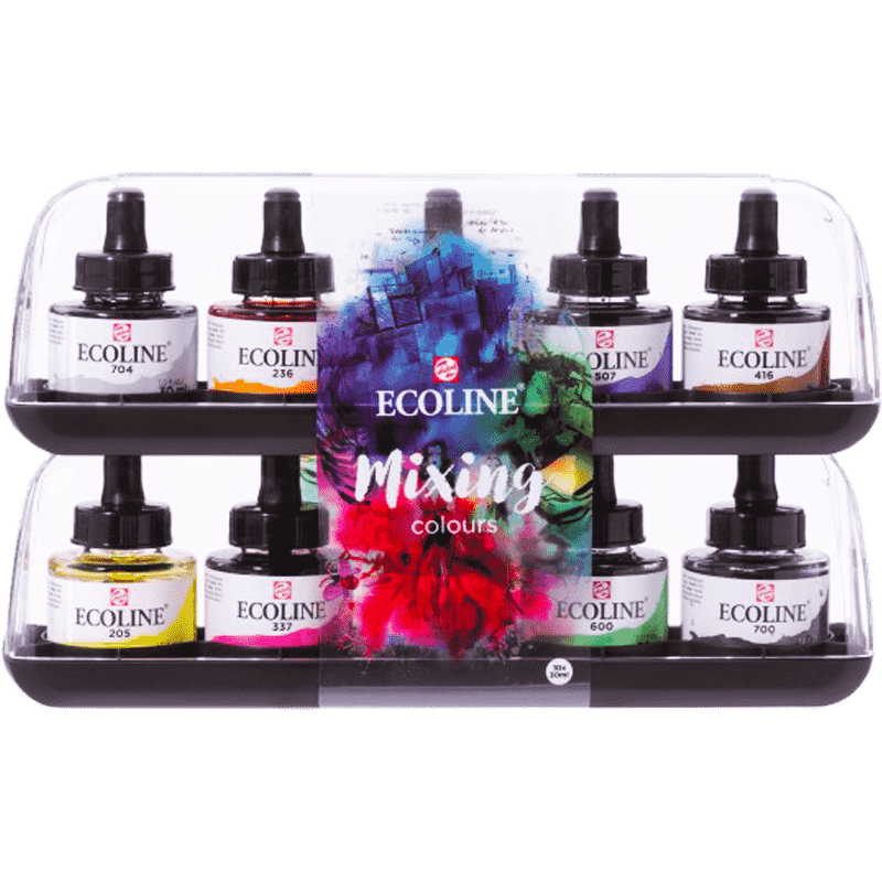 Ecoline set akvarelových atramentov Mixing 10x30ml