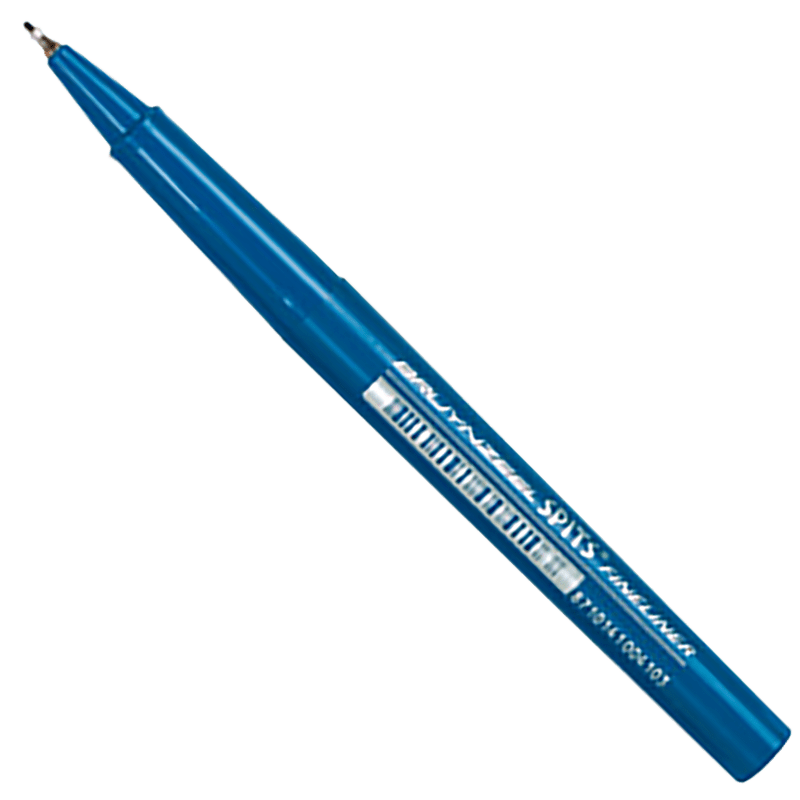 Bruynzeel SPITS fineliner mikrofixa - modrá