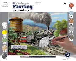 Maľovanie podľa čísiel formát A3  - Každodenná trať v 90.rokoch