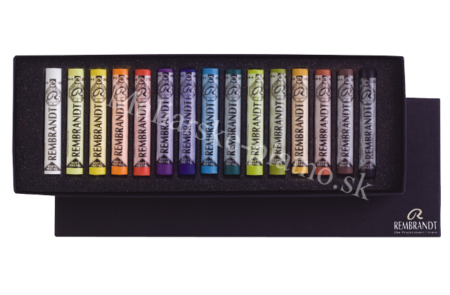 Suchý pastel REMBRANDT - sada 15 pastelov, základné odtiene