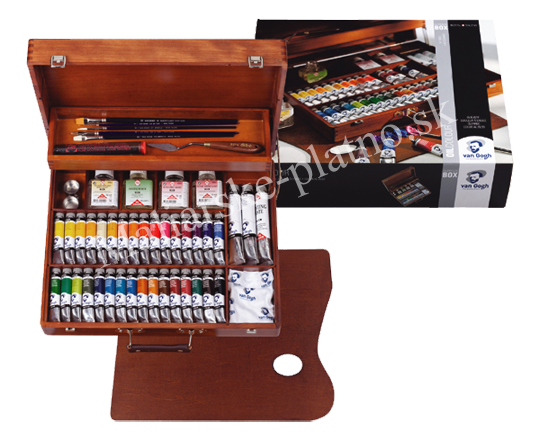 Olejové farby Van Gogh Superior box 32 x 20 ml, 2 x 60 ml