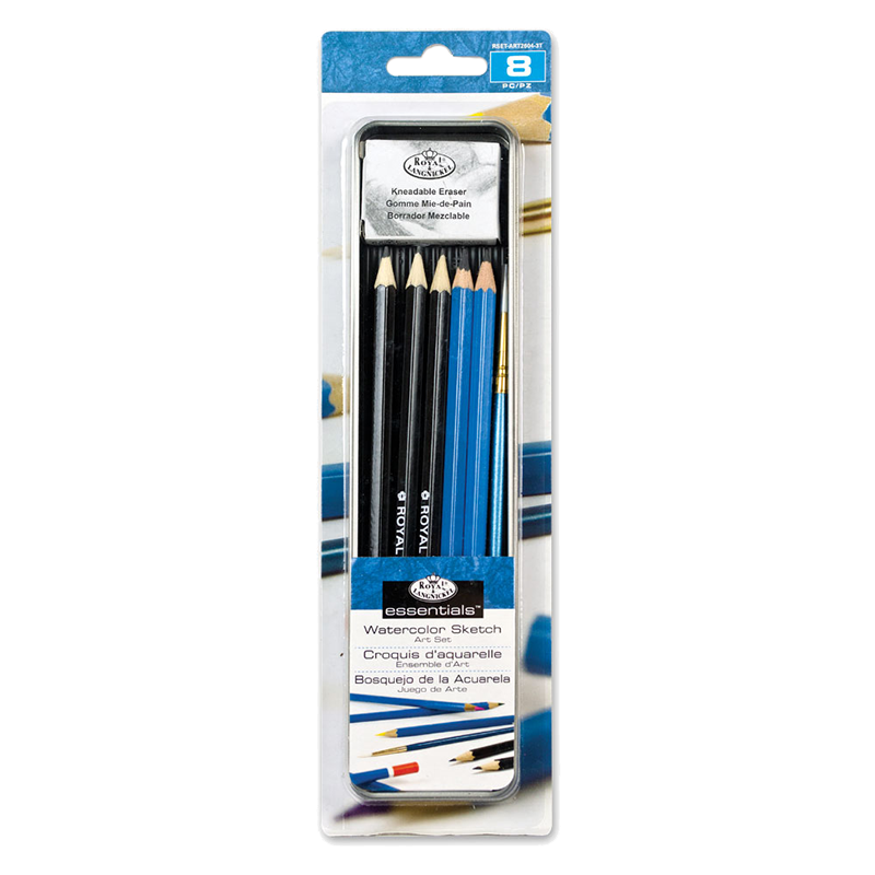 Royal Langnickel Mini sada akvarelových ceruziek - 8 ks