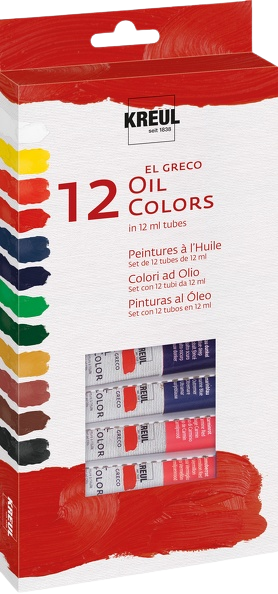 Kreul Sada olejových farieb El Greco 12x12ml