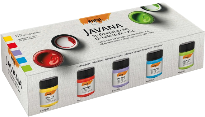 Kreul Javana Sada farieb na svetlý textil XXL- 5x50 ml