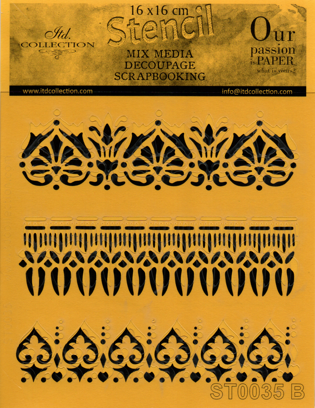 Šablóna z fólie - ORNAMENTY 4