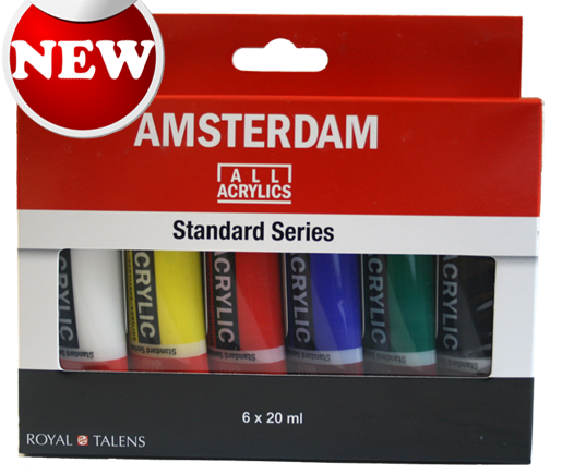 Akrylové farby Amsterdam - sada 6 x 20ml