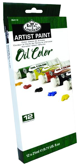 Set olejových farieb Royal & Langnickel - 12 x 21 ml