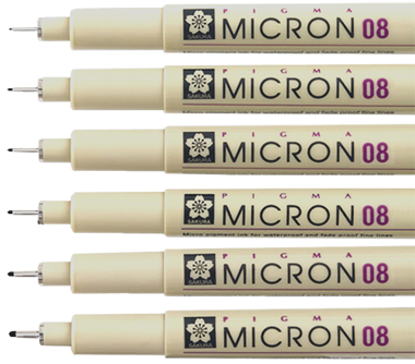 Technické pero SAKURA Pigma Micron® - 0,5 mm čierne