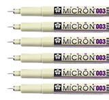 Technické pero SAKURA Pigma Micron® - 0,15 mm čierne