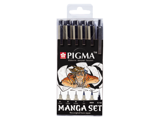 Sakura Manga Pigma® set - set 6 ks