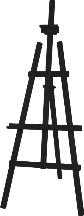 Maliarsky stojan ateliérový - Isabel Small - BLACK