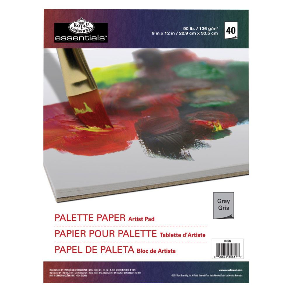Vytrhavacia paleta so sivými papiermi na olej/akryl Royal & Langnickel 40 listov