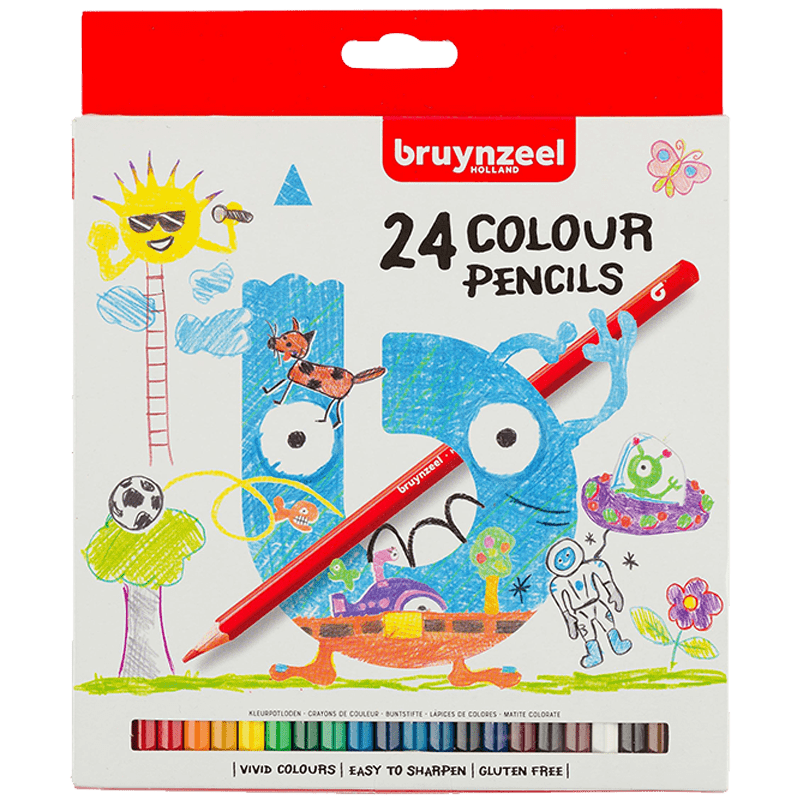Farebné ceruzky pre deti Bruynzeel - set 24ks