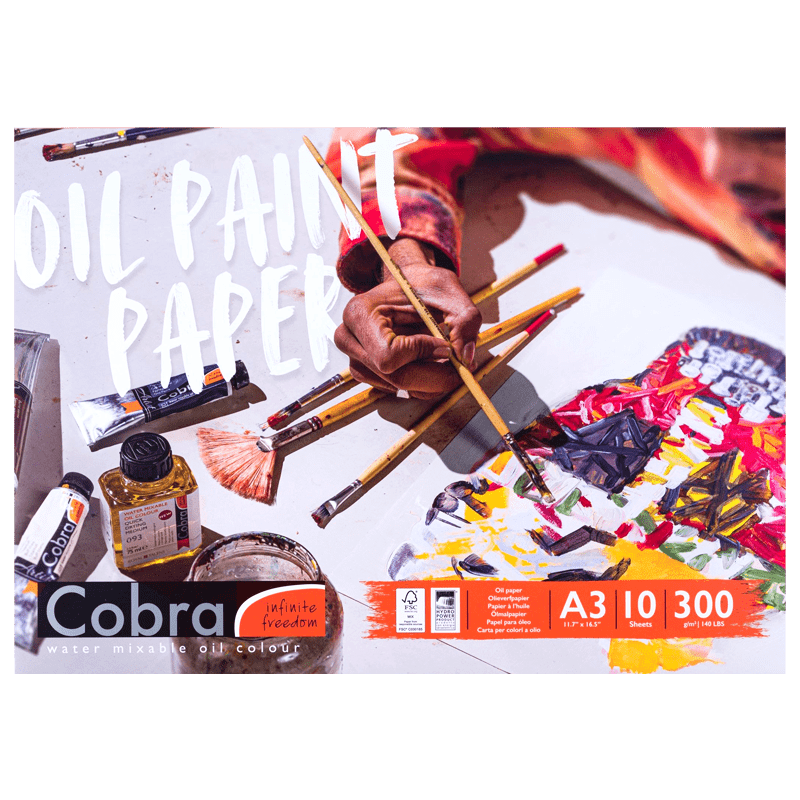 Blok papierov pre olejové farby Cobra - A3