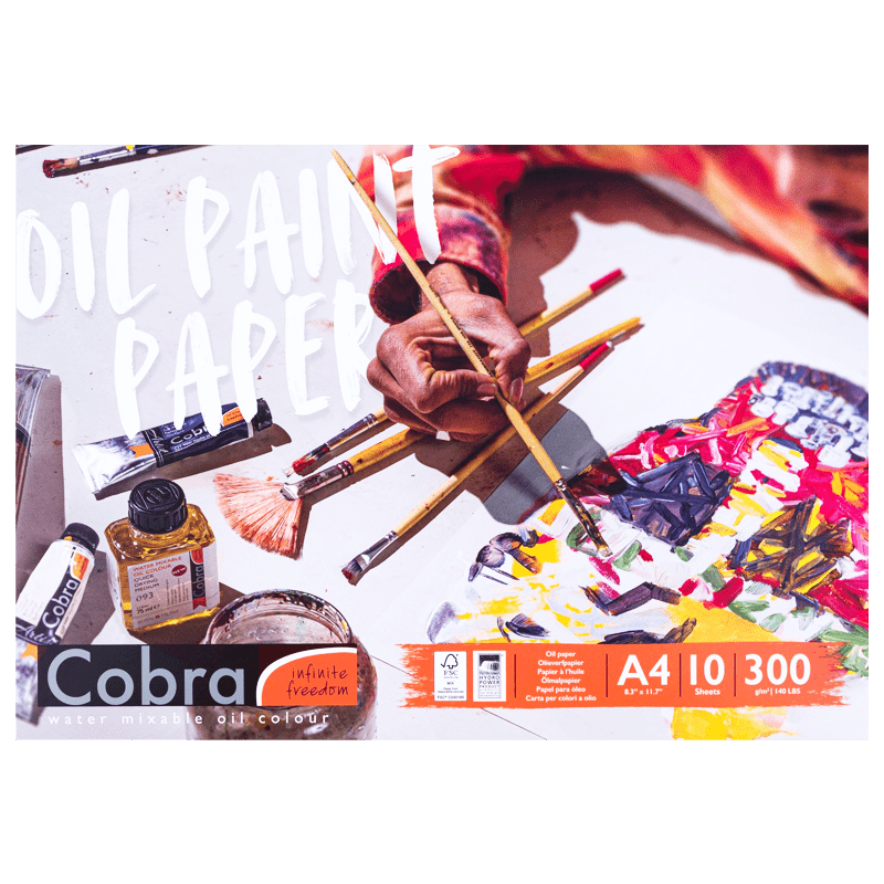 Blok papierov pre olejové farby Cobra - A4