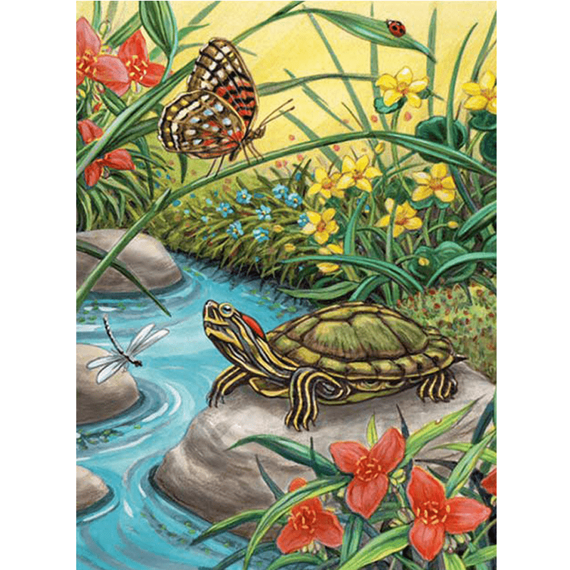 Maľovanie podľa čísiel formát A4 - Jazdec s červenými ušami