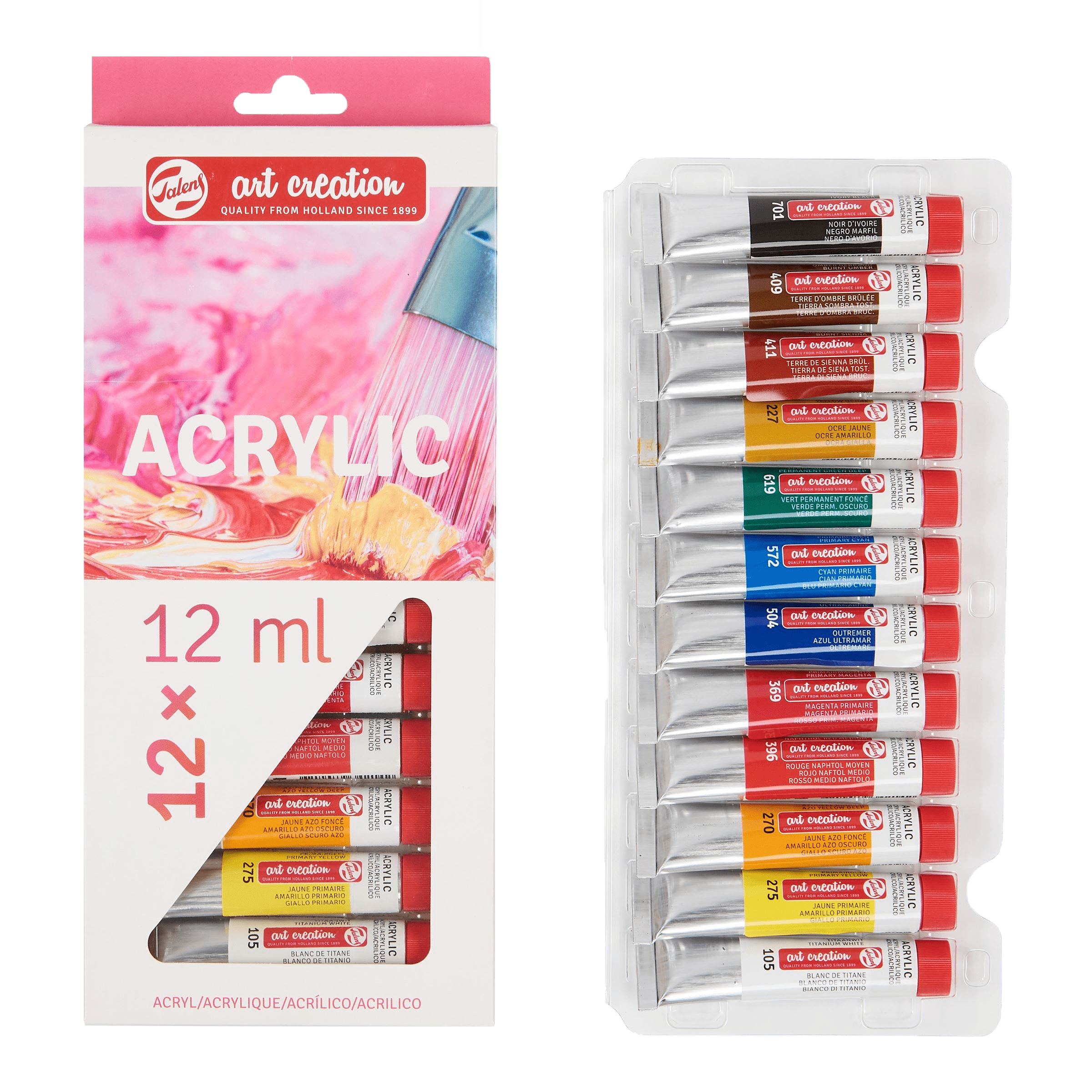 Akrylové farby Talens ArtCreation - set 12x12 ml