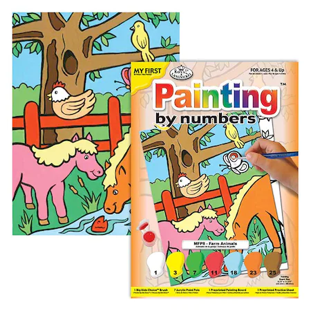Royal & Langnickel maľovanie podľa čísel pre deti - Zvieratá z farmy