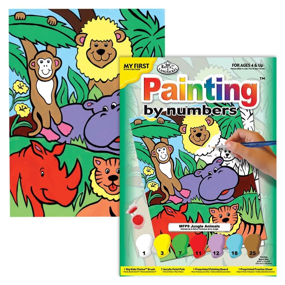 Royal & Langnickel maľovanie podľa čísel pre deti - Zvieratá z džungle