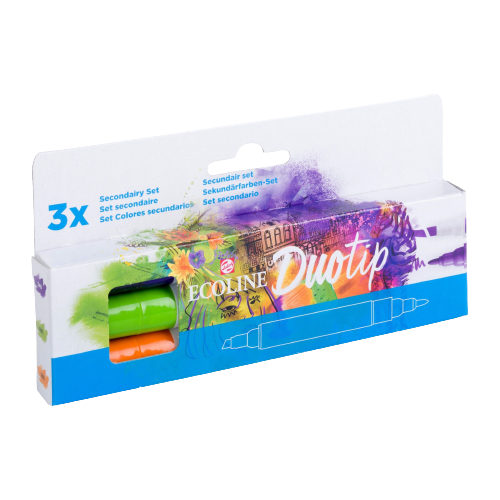 Ecoline Duotip markery Secondary set | 3 farby