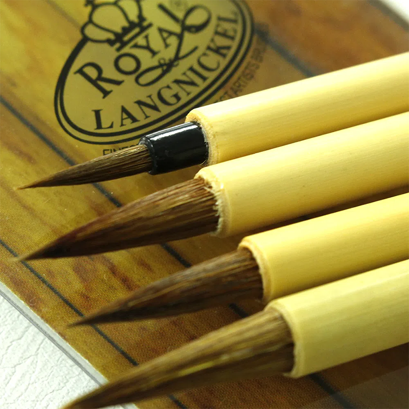 Royal Langnickel BAMBOO sada štetcov - 4ks
