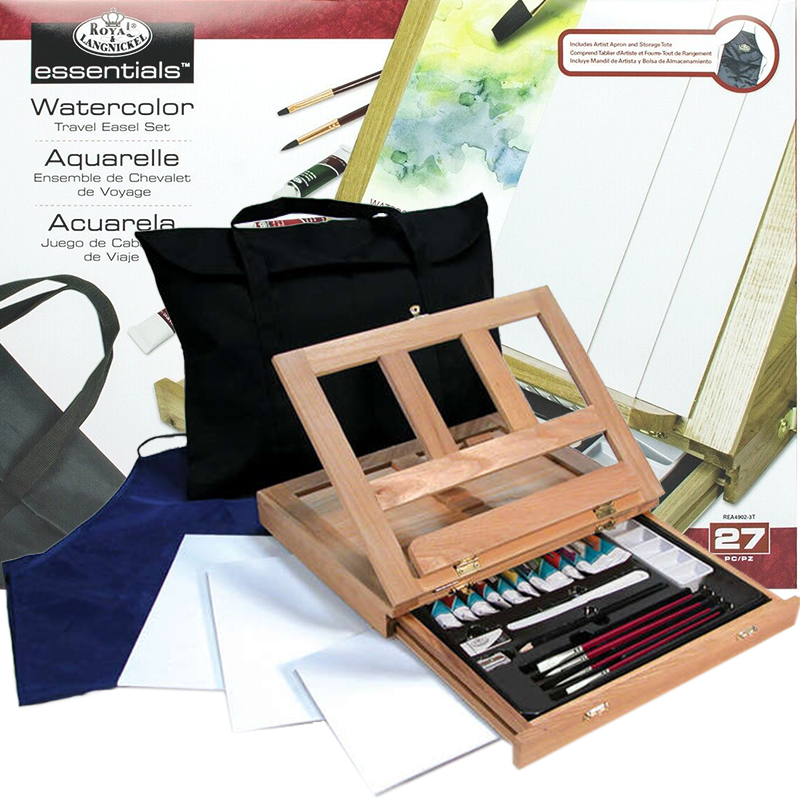 Royal Langnickel Akvarelová maliarska súprava so stojanom - 27ks