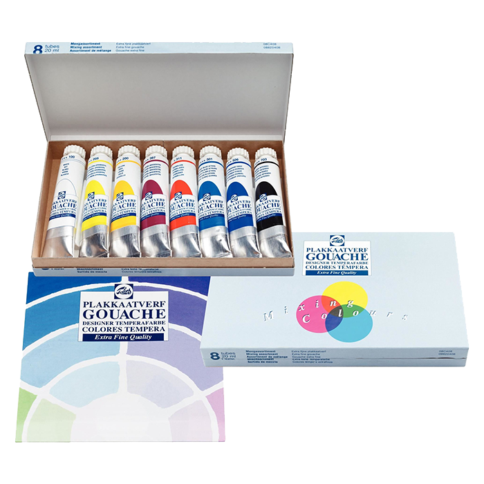 Talens Gouache Extra Fine Mixing set - 8 x 20 ml