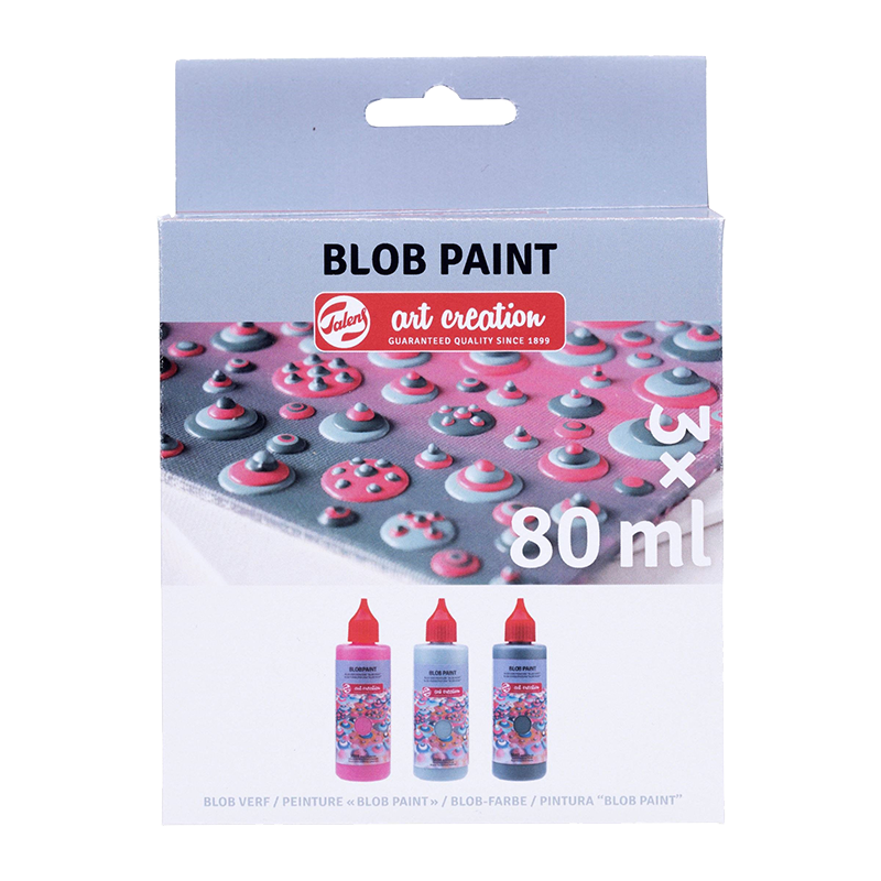 Sada farieb Art Creation Blob Paint Pink - 3 x 80 ml