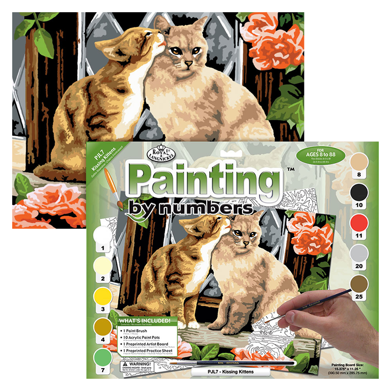 Maľovanie podľa čísiel formát A3 - Mačky