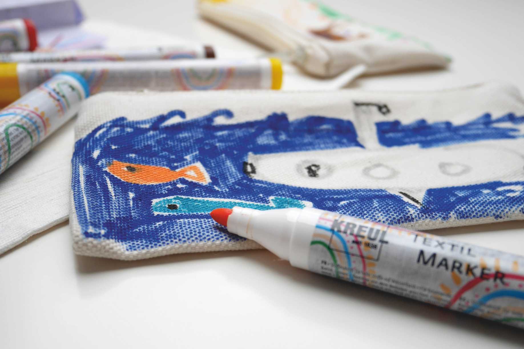 Sada fixiek na textil Kreul Junior  - 12ks